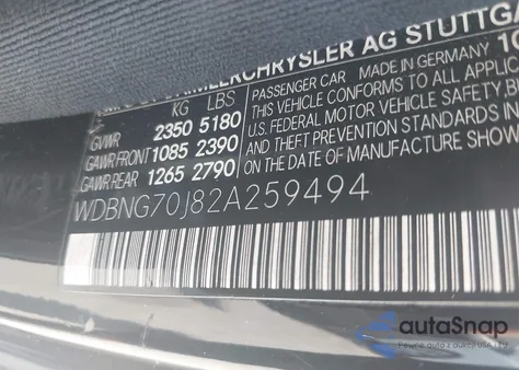 2002 Mercedes-Benz S 430 z USA, uszkodzony, nr VIN WDBNG70J82A259494